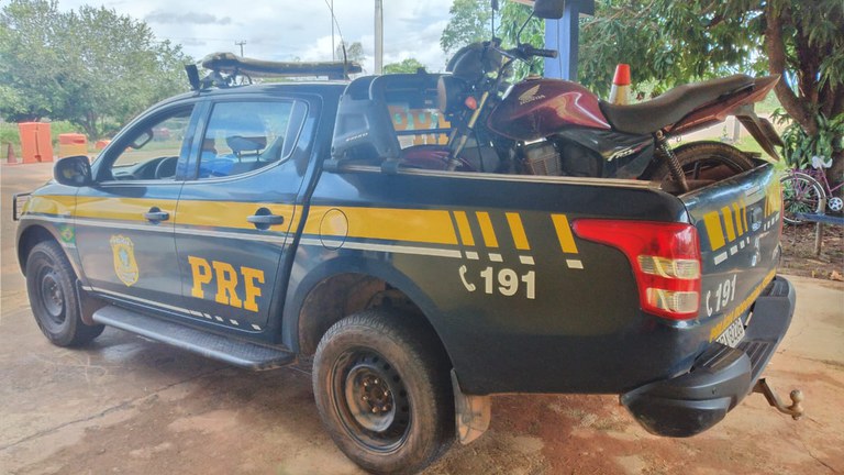 Em Porto Velho/RO, PRF recupera motocicleta roubada há uma semana