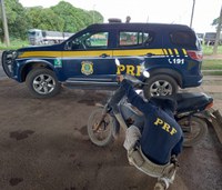 Em Ariquemes/RO, PRF identifica motocicleta adulterada