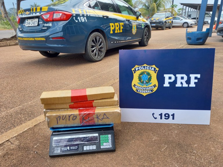 Em Porto Velho/RO, PRF apreende 6 kg de Maconha