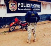 Em Guajará-Mirim/RO, PRF identifica motocicleta adulterada