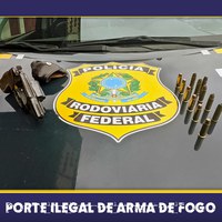 Em Porto Velho/RO, PRF apreende um revólver