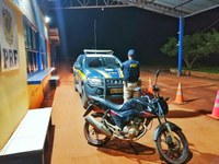 Agilidade: PRF recupera moto roubada menos de 24h após o crime