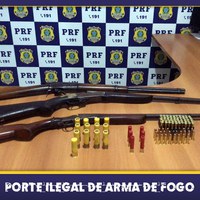 Em Ariquemes/RO, PRF apreende diversas armas e munições