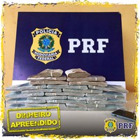 Em Guajará-Mirim/RO, PRF apreende R$ 200 mil em dinheiro