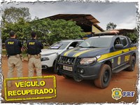 Em Guajará-Mirim/RO, PRF recupera caminhonete alugada em Porto Velho/RO