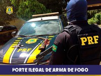 Em Porto Velho/RO, PRF apreende duas armas de fogo