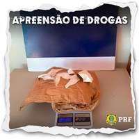 Em Porto Velho/RO, PRF, em Operação Conjunta com o NIIF, apreende quase 3 KG de Cocaína