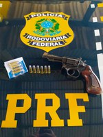 Em Rondônia, PRF apreende 5 (cinco) armas de fogo de sábado para domingo