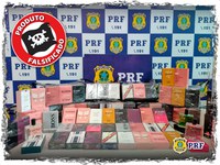 Em Vilhena/RO, PRF realiza grande apreensão de cosméticos e de vestuários falsificados