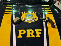 PRF apreende arma de fogo e munições em Boa Vista/RR