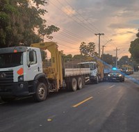 PRF apreende cinco caminhões em Roraima