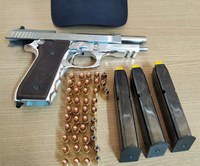 Pistola e 43 munições são apreendidas na BR-116 em Correia Pinto