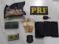 PRF apreende mais de R$ 12 mil em drogas na BR-282 em Lages