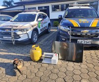 PRF recupera objetos récem-furtados de residência na BR-116 em Papanduva