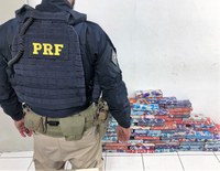 PRF intercepta 101 quilos de maconha na BR-282 que iriam para Florianópolis