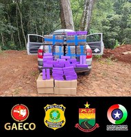 Ação conjunta PRF, PM, PMRv e GAECO apreende 125 kg de maconha em Pinhalzinho