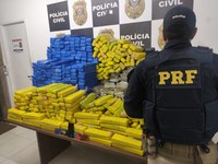 PRF APREENDE MAIS DE MEIA TONELADA DE MACONHA NA RÉGIS BITTENCOURT