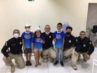 Campanha Policiais contra o Câncer Infantil: PRF promove dia de diversão para as crianças.
