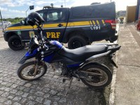 Aracaju/SE: PRF recupera motocicleta roubada