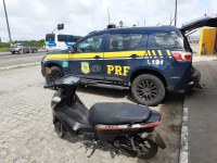 BR-101: Ciclomotor roubado é recuperado pela PRF