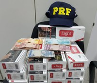 Itabaiana/SE: PRF apreende cigarros contrabandeados