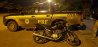 Itaporanga D'Ajuda/SE: PRF recupera motocicleta roubada