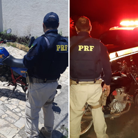 PRF recupera na BR-101 duas motocicletas roubadas
