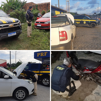 Sergipe: PRF recupera no final de semana quatro veículos roubados