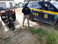 Umbaúba/SE: PRF flagra na BR-101 motocicleta adulterada