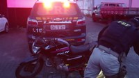 Em Araguaína/TO, PRF recupera motocicleta com registro de furto
