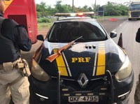 PRF apreende arma de fogo e munições em Palmeiras do Tocantins/TO