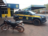 PRF apreende moto com sinais identificadores adulterados em Tabocão/TO