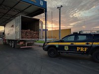 PRF apreende 17 m³ de madeira transportados ilegalmente no norte do Tocantins