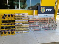 PRF apreende 3.600 maços de cigarro transportados ilegalmente em Guaraí/TO