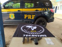 PRF apreende pistola, munições e anfetaminas em Paraíso do Tocantins/TO