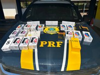 PRF apreende 24 itens transportados sem documentação fiscal em Guaraí/TO