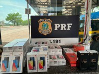 PRF apreende 48 eletrônicos transportados ilegalmente em Guaraí/TO