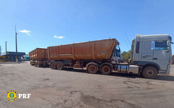 PRF apreende cerca de 13 toneladas de minérios transportados ilegalmente em Guaraí/TO