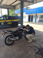 No Tocantins, PRF recupera motocicleta furtada no início de outubro em São Paulo