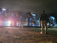 Em menos de 24 horas, PRF apreende 55 ônibus que participaram dos atos golpistas