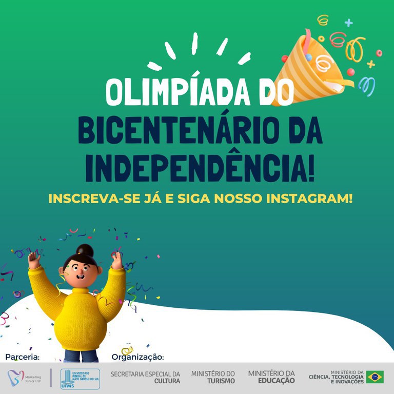 Abertas inscrições para Olimpíada do Bicentenário da Independência do Brasil