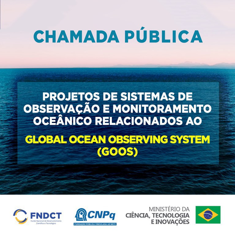 Publicada Chamada Pública para apoiar projetos que visem estruturar rede de pesquisa e observação oceânica
