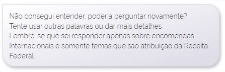 Não consegui entender