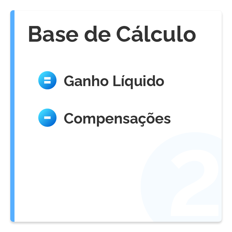 2º passo: apurar a Base de Cálculo