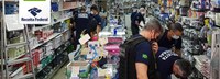 Receita Federal e Polícia Civil apreendem cerca de R$ 2 milhões em mercadorias piratas no Centro do Rio de Janeiro