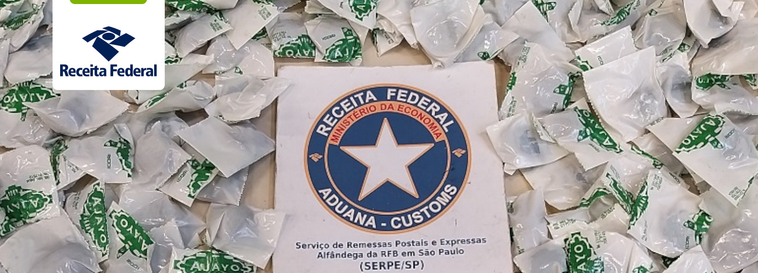 Receita Federal em S o Paulo apreende bala de folha de coca