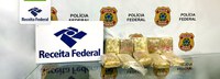 Receita Federal apreende cerca de 11kg de skunk no Aeroporto Internacional do Galeão-RJ.