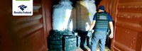 Receita Federal apreende 329 kg de cocaína em Navegantes/SC