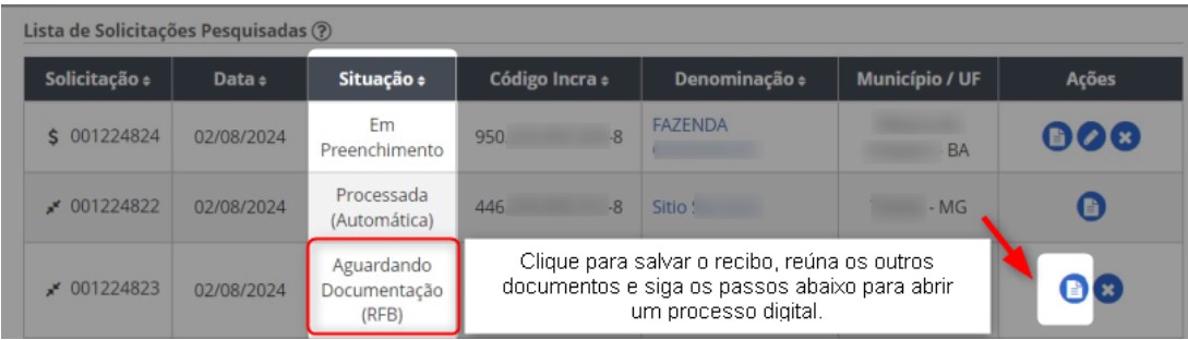 Aguardando Documentação