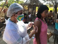 Equipe Volante reforça vacinação no DSEI Araguaia